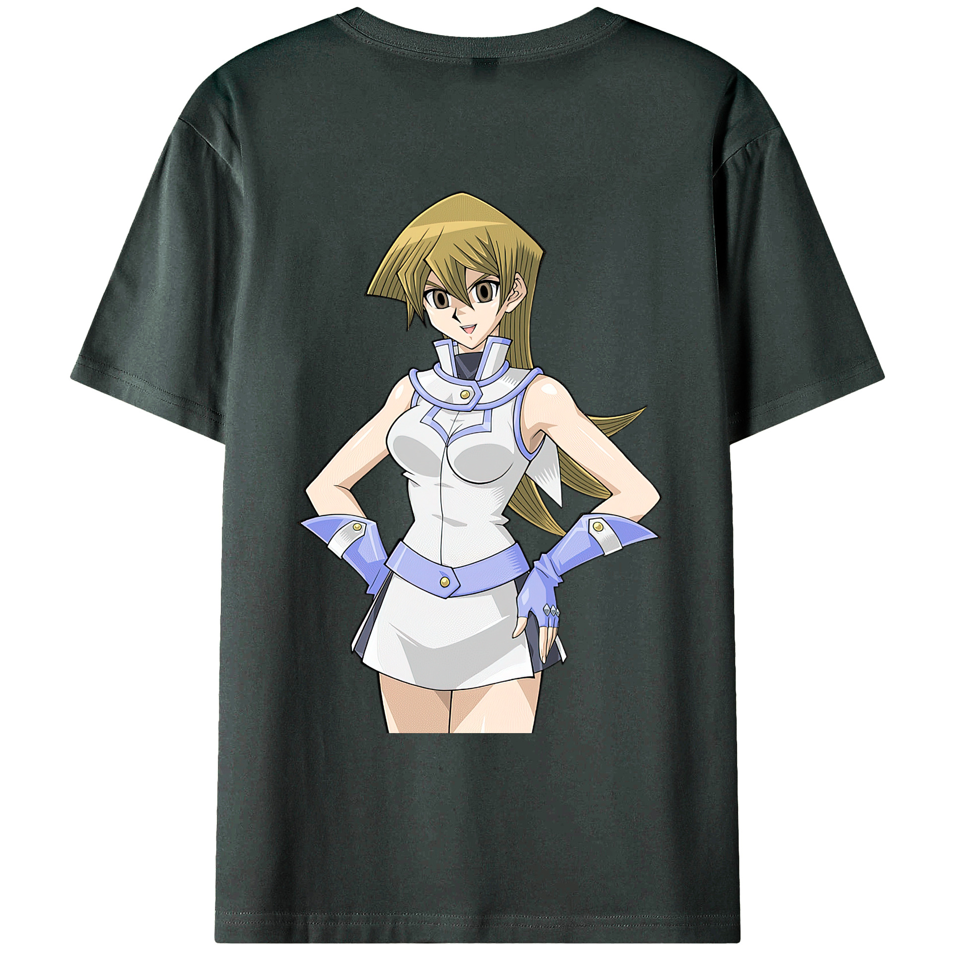 （画像用） 遊☆戯☆王 Yu-Gi-Oh! 綿100％ メンズ半袖Tシャツ（バックプリント） 通気性